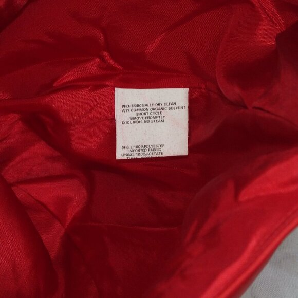 Vintage Jessica McClintock for Gunne Sax Strapless Formal Prom Dress Red 9/10 - Picture 13 of 15